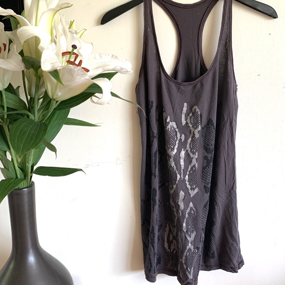 Fun snakeskin print racerback tank